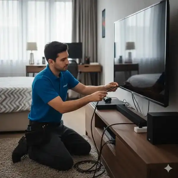 Ethernet cable for Smart TV Starlink installation in Blackburn